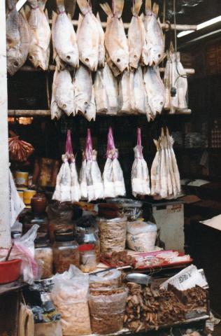 Dried fish shop.