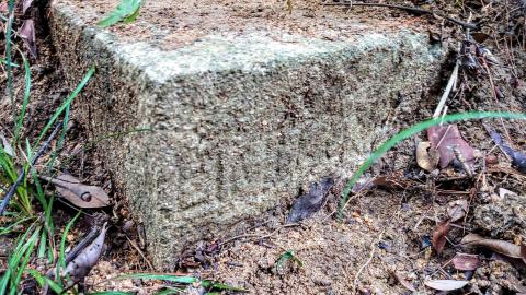 ?? N.K./N.T. boundary stone near Beacon Hill
