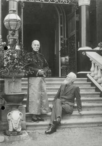 1933 Sir Robert Ho Tung and George Bernard Shaw at Idlewild