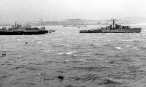 FE Fleet during typhoon Ida.