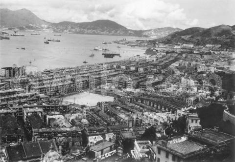 c.1950 view across Wanchai