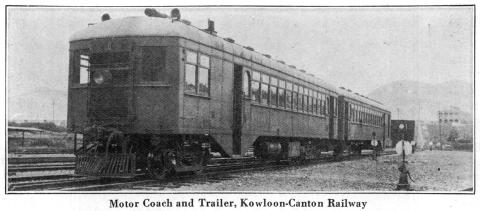 Hall-Scott- Motor Coach with Trailer