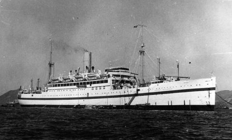 HMTS Empire Halladale Singapore to Hong Kong 1951