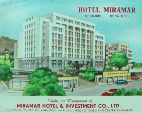 Hotel Miramar luggage label