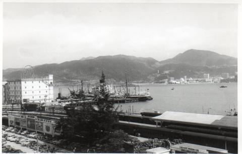 View towards HK Island over Kowloon Railway