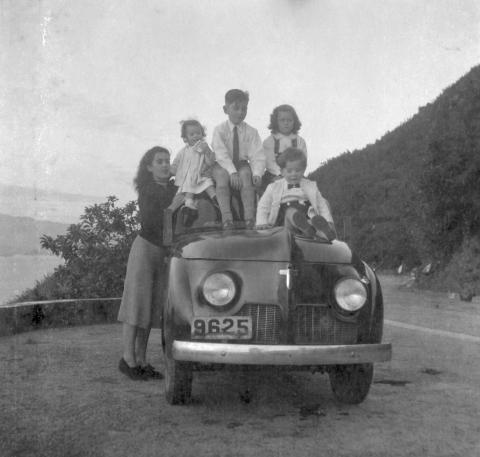 Our family car (Crossley) in Hong Kong, circa 1951