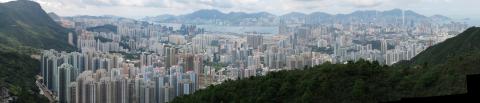 Kowloon panorama 1 from Maclehose Stage 5