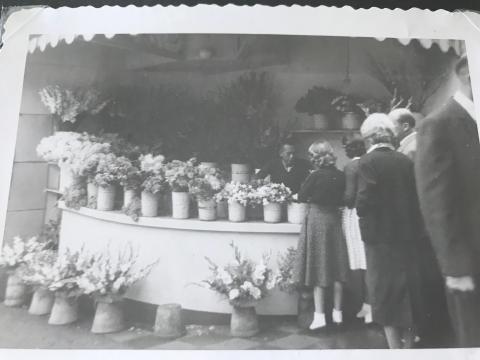 A flower stall