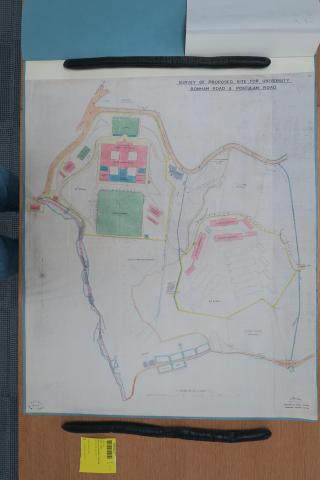 1910 plan of proposed university