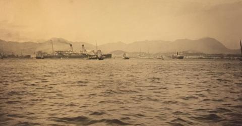 SS Tenyo Maru in Hong Kong harbour