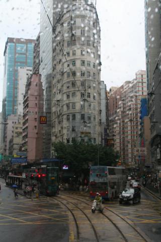 Building at the corner of Johnston and Wanchai Roads