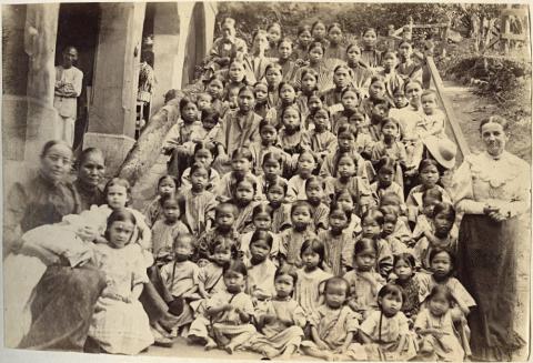 Inhabitants of the Berlin Mission orphanage