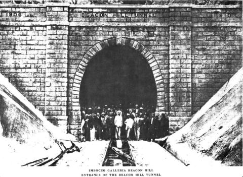 Beacon Hill Tunnel South Portal (c.1910)