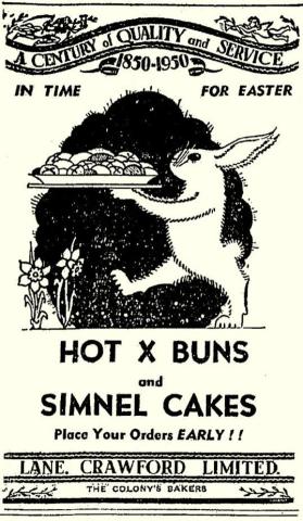 LANE CRAWFORD Ltd-Hot X Buns & Simnel Cakes