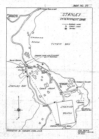 Map of Stanley Civilian Internment Camp
