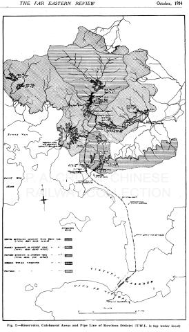 Reservoirs, Catchment Areas & Pipe Line- Kowloon 