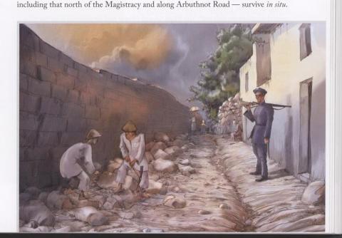 p.185 - Convicts carrying boulders in Chancery Lane in 1862