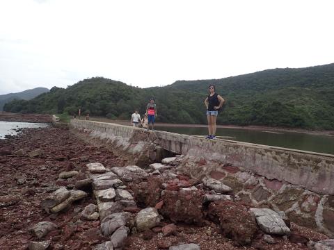 The dam of Hung Shek Mun village