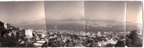 1950s panorama over central to harbour