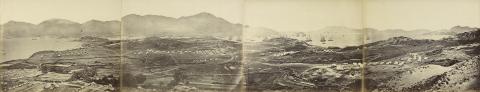 View of First Arrival of Chinese Expeditionary Force taken from Kowloon 