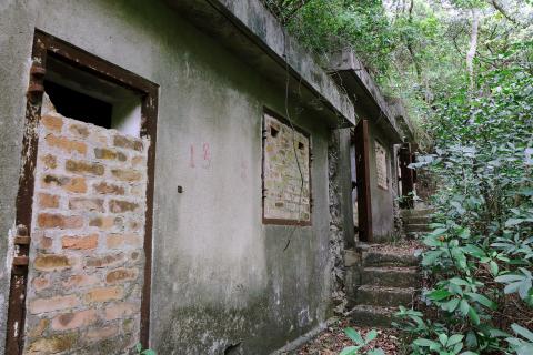 Military Shelters at Pokfulam Reservoir - Structure D at lower level