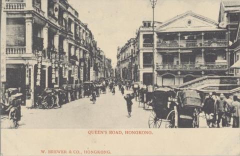 Queen's Road, Hong Kong. Postcard purchased 1908.jpg