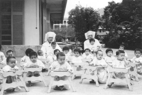 Sister Rita with Orphans