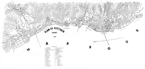 Victoria-Harbour - map of 1866