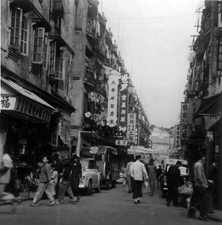 Wan Chai street scene.