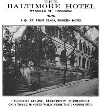 Baltimore Hotel 2 Wyndham St. 1909