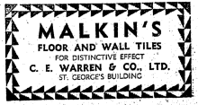C.E. Warren Malkins Floor and Wall Tiles The Hong Kong Telegraph page 2 13th June 1938