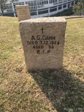 Headstone of Achilles George Dann (Dandria)