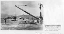 Kai Tack airfield seawall steam powered crane