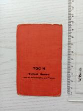 1936 TOC H Membership Card 2