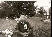 at a park at the 1964 tokyo olympics