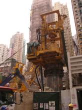 The Sai Ying Pun MTR Station under construction 