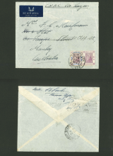 A letter cover from Mr. F.A. Kaufmann to Mrs. C.E. Kaufmann during WWII (24-10-1941)