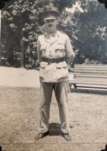 1930s jack bottomley in hk volunteer defence force uniform
