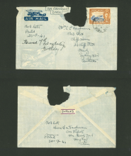 A letter cover from Mr. F.A. Kaufmann to Mrs. C.E. Kaufmann during WWII (26-09-1941)