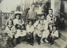 The nine Braga children about 1908