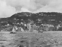 view of hk side from a ferry1954