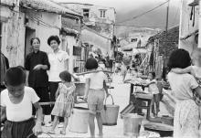 Stanley Village main street. Hong Kong June 1960