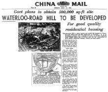 Warterloo Road Hill development-china Mail-14-07-1961
