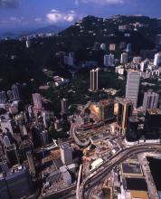 Aerial view of pacific place under Construction