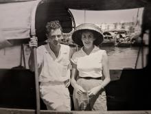 janet cottrell allan prior c.1957 hk junk harbour