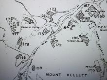 extract from 1950s map of mount kellett