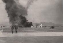 plane on fire kai tak 3 1954
