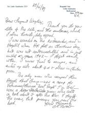 C. R. BOXER, Letter to RAF Escaping Society