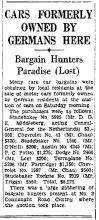 German owned prewar cars-types & registration numbers-HK Daily Press-30 10 1939