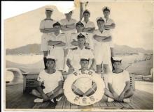 Naval officers and ratings from HMS Tyne